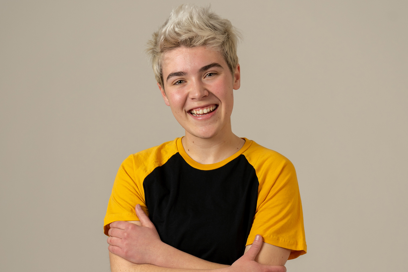 Portrait Of Attractive Stylish Fashion Teenager Confident And Happy Portrait Of Attractive Stylish Fashion Teenager Confident And Happy